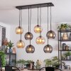 Koyoto Hanglamp, Kogellampje, Hanglamp Amber, Rookkleurig, 8-lichts