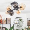 Koyoto Plafondlamp, Kogellampje Amber, Rookkleurig, 8-lichts