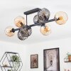 Koyoto Plafondlamp, Kogellampje Amber, Rookkleurig, 8-lichts