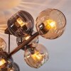 Koyoto Plafondlamp, Kogellampje Amber, Rookkleurig, 8-lichts