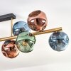 Ripoll Plafondlamp, Kogellampje Goud, Zwart, 10-lichts