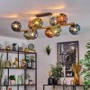 Ripoll Plafondlamp, Kogellampje Goud, Zwart, 10-lichts
