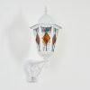 Hongkong Wandlamp voor buiten, Wandlamp Wit, 1-licht, Bewegingsmelder