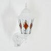 Hongkong Wandlamp voor buiten, Wandlamp Wit, 1-licht, Bewegingsmelder