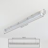 Ilena Plafondlamp voor buiten, Buitenlicht, Badkamerlamp, Bouw spotlight, Plafondlamp LED Grijs, 1-licht