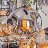 Ripoll Hanglamp, Kogellampje, Hanglamp Amber, Duidelijk, Rookkleurig, 6-lichts