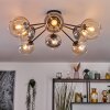 Koyoto Plafondlamp, Kogellampje 86 cm Amber, Duidelijk, Rookkleurig, 8-lichts Koyoto Plafondlamp, Kogellampje 86 cm Amber, Duidelijk, Rookkleurig, 8-lichts