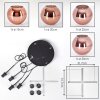 Koyoto Hanglamp, Kogellampje, Cluster hanglamp Koperkleurig, 4-lichts