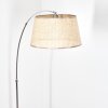 Sabadim Staande lamp, Booglampen Chroom, Zwart, 1-licht