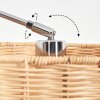 Cavaca Staande lamp, Booglampen Chroom, Zwart, 1-licht