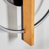 Pompu Wandlamp LED Natuurlijke kleuren, Zwart, 1-licht
