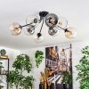 Koyoto Plafondlamp, Kogellampje 86 cm Amber, Duidelijk, Rookkleurig, 8-lichts