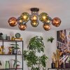 Ripoll Plafondlamp, Kogellampje Blauw, Groen, Koperkleurig, 10-lichts