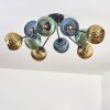 Koyoto Plafondlamp, Kogellampje 85 cm Blauw, Goud, Groen, 10-lichts