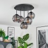 Koyoto Plafondlamp, Kogellampje 33 cm Rookkleurig, 5-lichts