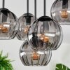 Koyoto Plafondlamp, Kogellampje 33 cm Rookkleurig, 5-lichts