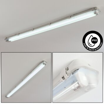 Ilena Buitenlicht, Badkamerlamp, Plafondlamp LED Grijs, 1-licht
