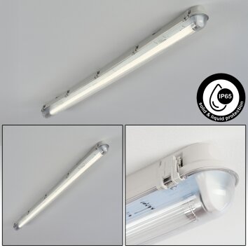 Ilena Buitenlicht, Badkamerlamp, Plafondlamp LED Grijs, 1-licht