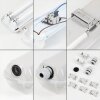 Ilena Plafondlamp voor buiten, Buitenlicht, Badkamerlamp, Bouw spotlight, Plafondlamp LED Grijs, 1-licht