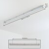 Ilena Buitenlicht, Badkamerlamp, Plafondlamp LED Grijs, 1-licht
