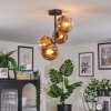 Ripoll Plafondlamp, Kogellampje Goud, Duidelijk, 4-lichts
