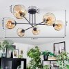 Ripoll Plafondlamp, Kogellampje Amber, 6-lichts