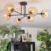 Koyoto Plafondlamp, Kogellampje 80 cm Amber, Duidelijk, 6-lichts