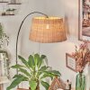 Cavaca Staande lamp, Booglampen Chroom, Zwart, 1-licht