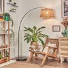 Cavaca Staande lamp, Booglampen Chroom, Zwart, 1-licht