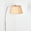 Cavaca Staande lamp, Booglampen Chroom, Zwart, 1-licht
