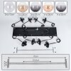 Koyoto Hanglamp, Kogellampje, Hanglamp Amber, Duidelijk, Rookkleurig, 8-lichts