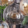 Koyoto Hanglamp, Kogellampje, Hanglamp Amber, Duidelijk, Rookkleurig, 8-lichts
