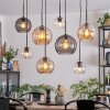 Koyoto Hanglamp, Kogellampje, Hanglamp Amber, Duidelijk, Rookkleurig, 8-lichts