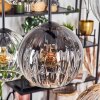 Koyoto Hanglamp, Kogellampje, Hanglamp Amber, Duidelijk, Rookkleurig, 6-lichts