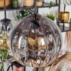 Koyoto Hanglamp, Kogellampje, Hanglamp Amber, Duidelijk, Rookkleurig, 6-lichts
