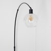 Ripoll Kogellampje, Staande lamp, Booglampen Zwart, 1-licht