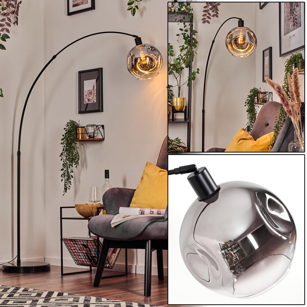 Ripoll Kogellampje, Staande lamp Zwart, 1-licht main product photo