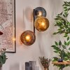 Koyoto Kogellampje, Wandlamp Blauw, Goud, Koperkleurig, 3-lichts