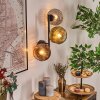 Ripoll Kogellampje, Wandlamp Goud, Duidelijk, Koperkleurig, Rookkleurig, 3-lichts