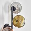 Ripoll Kogellampje, Wandlamp Goud, Duidelijk, Koperkleurig, Rookkleurig, 3-lichts