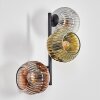 Ripoll Kogellampje, Wandlamp Goud, Duidelijk, Koperkleurig, Rookkleurig, 3-lichts