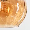 Koyoto Hanglamp, Kogellampje, Hanglamp Amber, Rookkleurig, 6-lichts