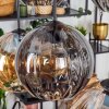 Koyoto Hanglamp, Kogellampje, Hanglamp Amber, Rookkleurig, 6-lichts