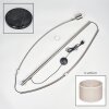 Bassagoda Staande lamp Nikkel mat, Zwart, 1-licht