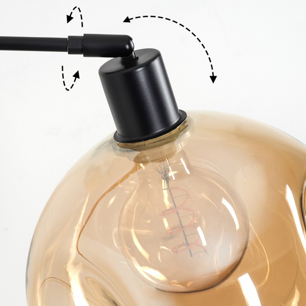 Ripoll Kogellampje, Staande lamp Zwart, 1-licht