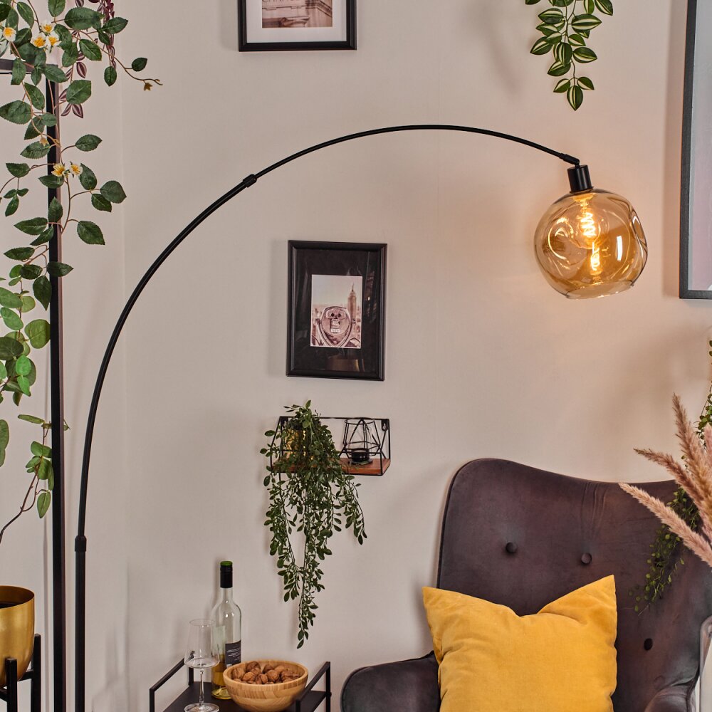 Ripoll Kogellampje, Staande lamp Zwart, 1-licht