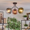 Gastor Plafondlamp, Kogellampje Blauw, Groen, Duidelijk, Koperkleurig, 3-lichts