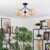 Koyoto Plafondlamp, Kogellampje Amber, 3-lichts