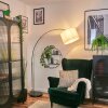 Soungou Staande lamp Chroom, Zwart, 1-licht