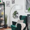 Soungou Staande lamp Chroom, Zwart, 1-licht